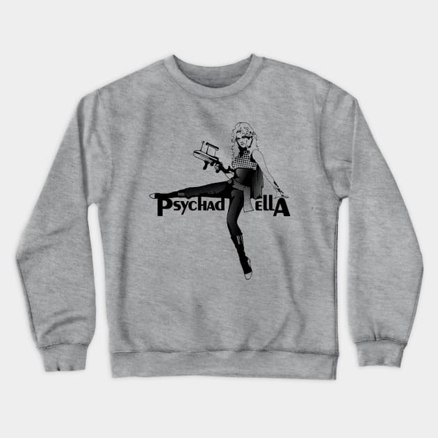 Barbarella Psychadella Crewneck Sweatshirt by mosgraphix